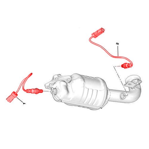 LAMBDASONDE KATALYSATOR VORGESEHEN FÜR VTI PEUGEOT 108 2008 208 308 - 9673438580 - Bild 7 von 7