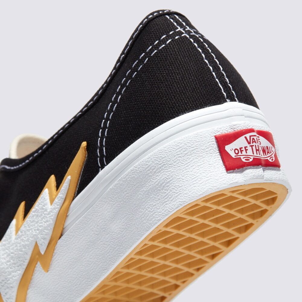 New Vans Authentic Bolt Black/Yellow Sneakers Low-Top Shoes
