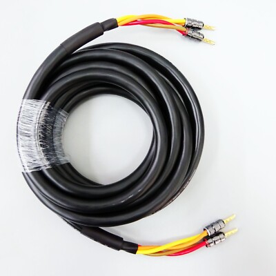 Mogami 3104 2pairs 5m Speaker Cable Banana Rhodium Plugs φ14.5mm