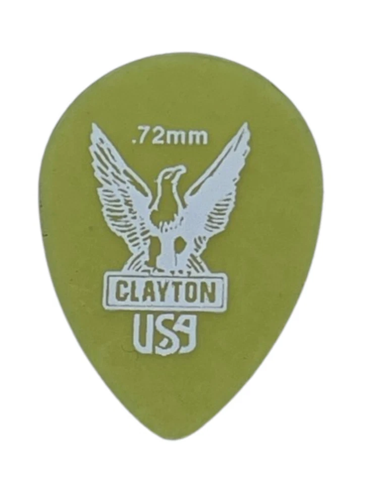 Clayton Ultem Gold - Small Tear Drop - 0,72 mm (1,6 oder 12 Stück) Plektren