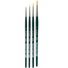 Set 4 pennelli in fibra sintetica DA VINCI NOVA colori ad olio ed acrilico 5235