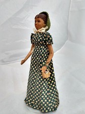 Helen Bullard Madera 10" Holly Muñeca Regencia Vestido NIADA Artista Ozono, TN 1950s