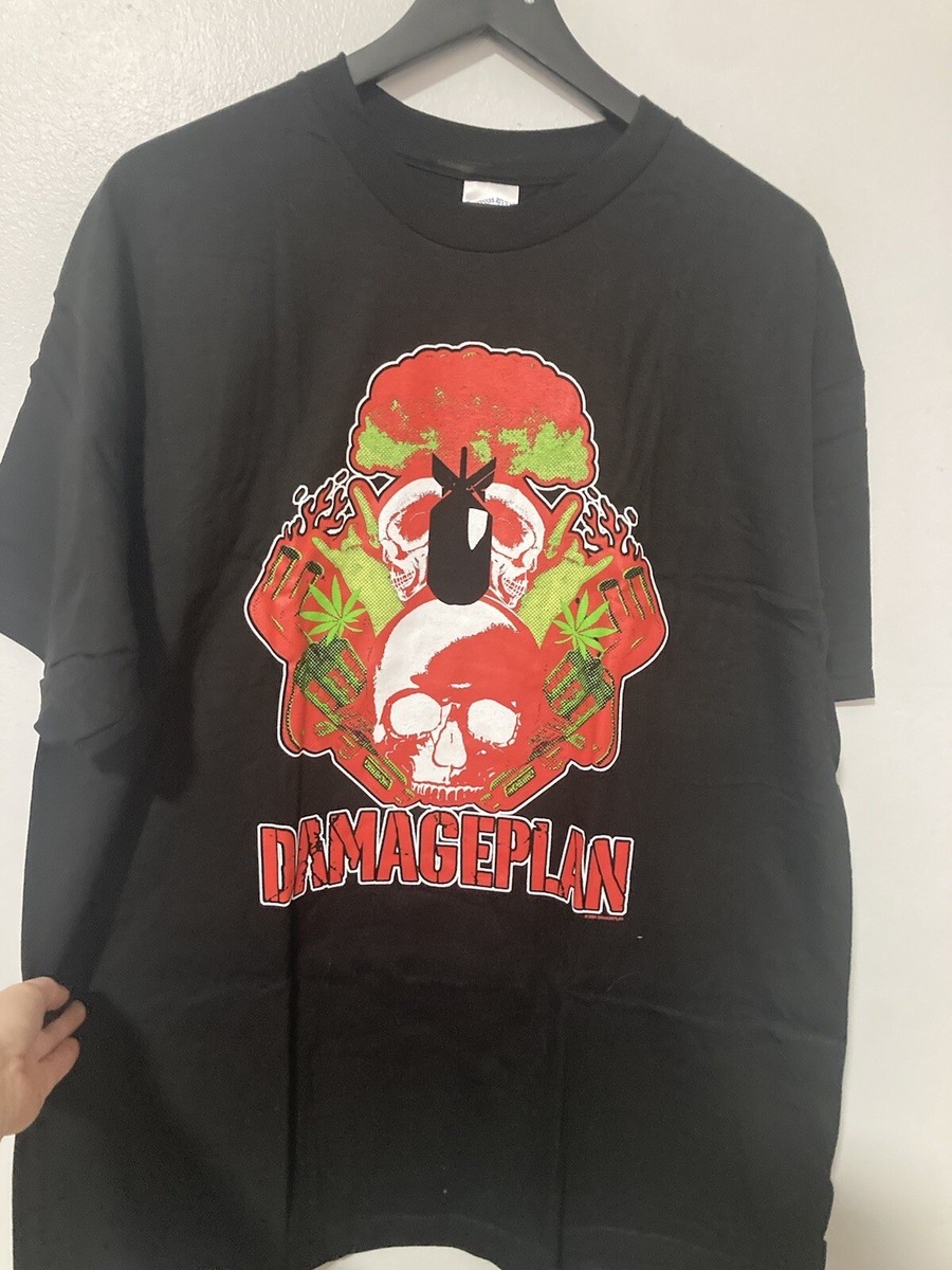 VTG DAMAGEPLAN 2004 Atom Bomb Vintage Shirt XL Metal Pantera Y2K