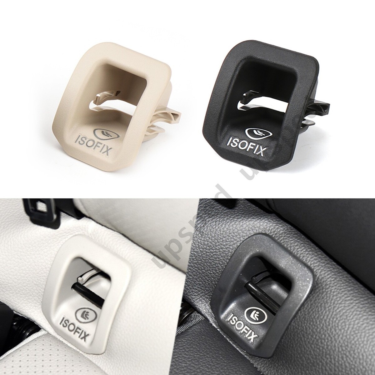 Black Child Seat Hook Anchor ISOFix Cover For Mercedes Benz A CLA