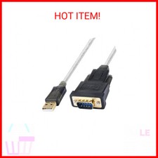 DTech Serial Cable to USB Adapter DB9 Male RS232 Port Supports Windows 11 10 8 7