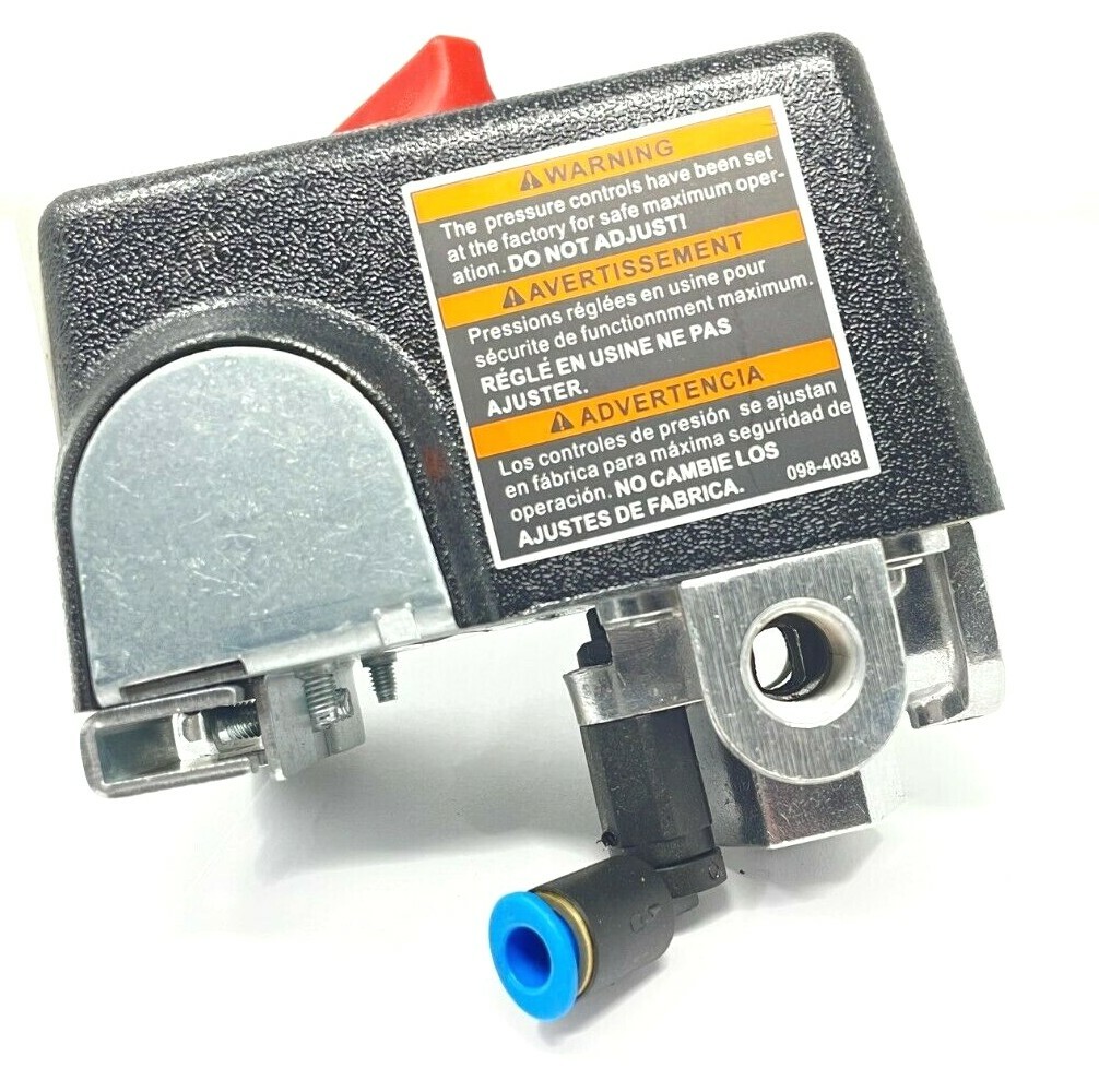 034-0184 COLEMAN SANBORN PRESSURE SWITCH 125 PSI ON 155 PSI OFF 4 PORT UNLOADER
