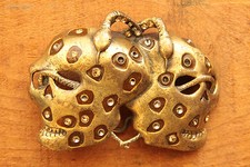 Vintage Skulls Belt Buckle