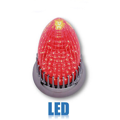 59 Cadillac Red Flush Mount LED Rear Tail Brake Light Lamp Lens