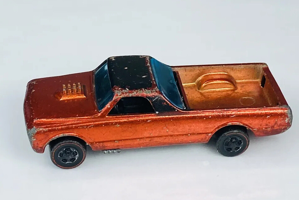 Hot Wheels Redline 1967 Orange Custom Fleetside Painted Tail | eBay