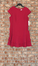 Eliza J Red Short Sleeve Dress NWT