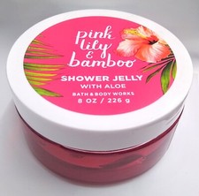 Bath and Body Works PINK LILY  BAMBOO with Aloe Shower Jelly / NEW