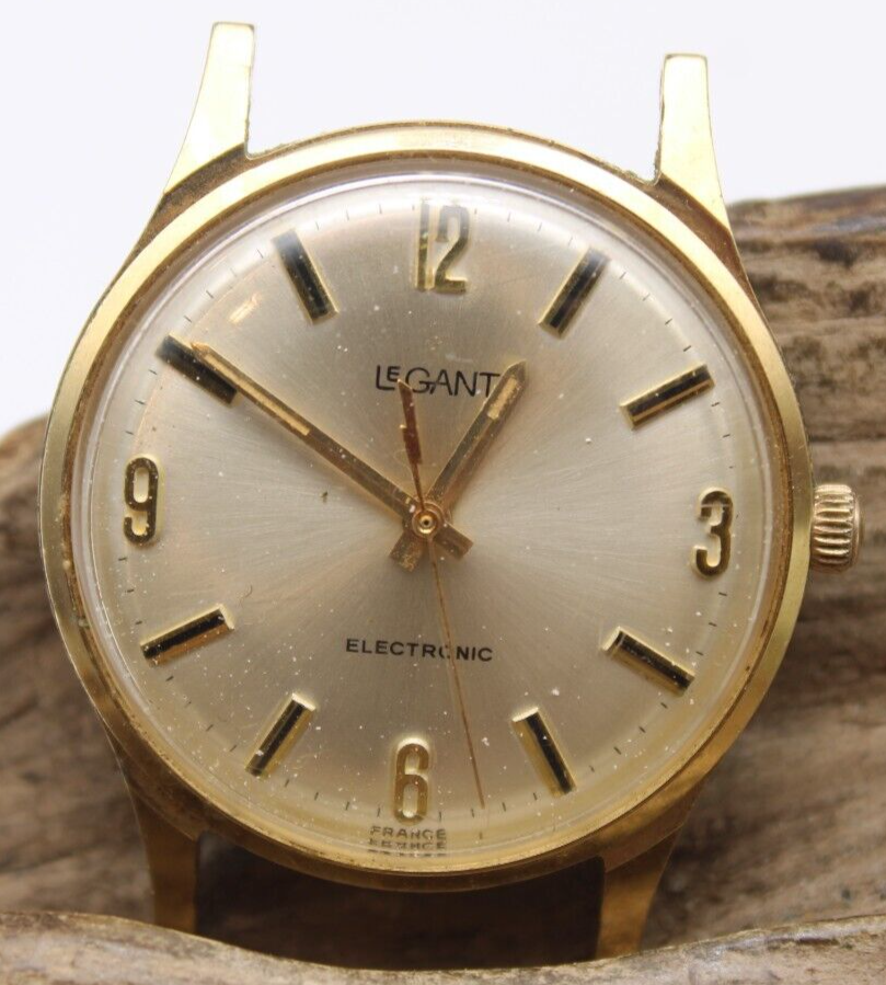 LeGANT FRENCH ELECTRONIC WATCH 11R14 10j LUG FOR REPAIR  (QS)
