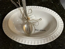 Mud Pie Home "Mac attack" Casserole Baking Baker Serving Set, "Cheesy Goodness"