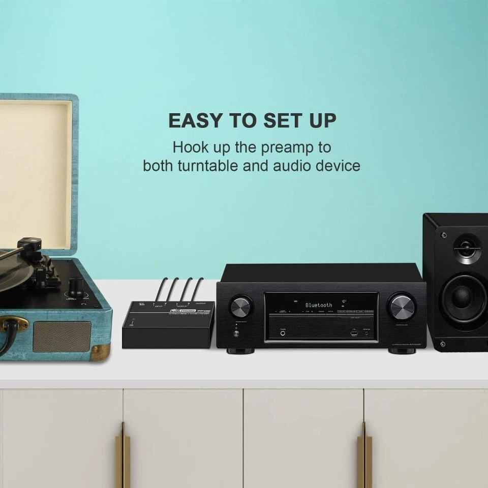 Phono Vorverstärker Mic Verstärker mit Netzteil Phono Vorverstärker Pre Amp - Bild 4 von 4