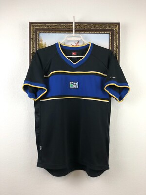 Vintage 90's MLS USA Nike Shirt Football Jersey Soccer Black Mens Rare Size  XS