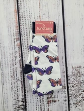 NWT Juncture Y2K Style Butterfly Knee High Socks Women's Sizes 5-9