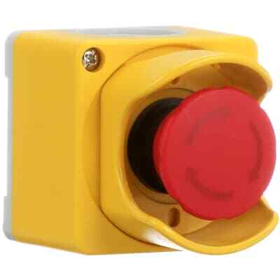 1Pc ABB CEPY1-2001 Compact E-Stop 40mm Twist Reset Red Yellow Grey Mushroom