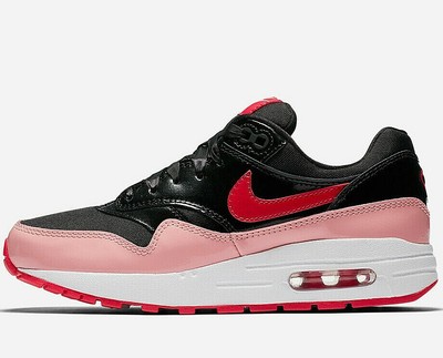 Nike Air Max 1 QS Women's ( UK Size 4 EUR 36.5 ) Black / Speed Red Latest  NEW | eBay