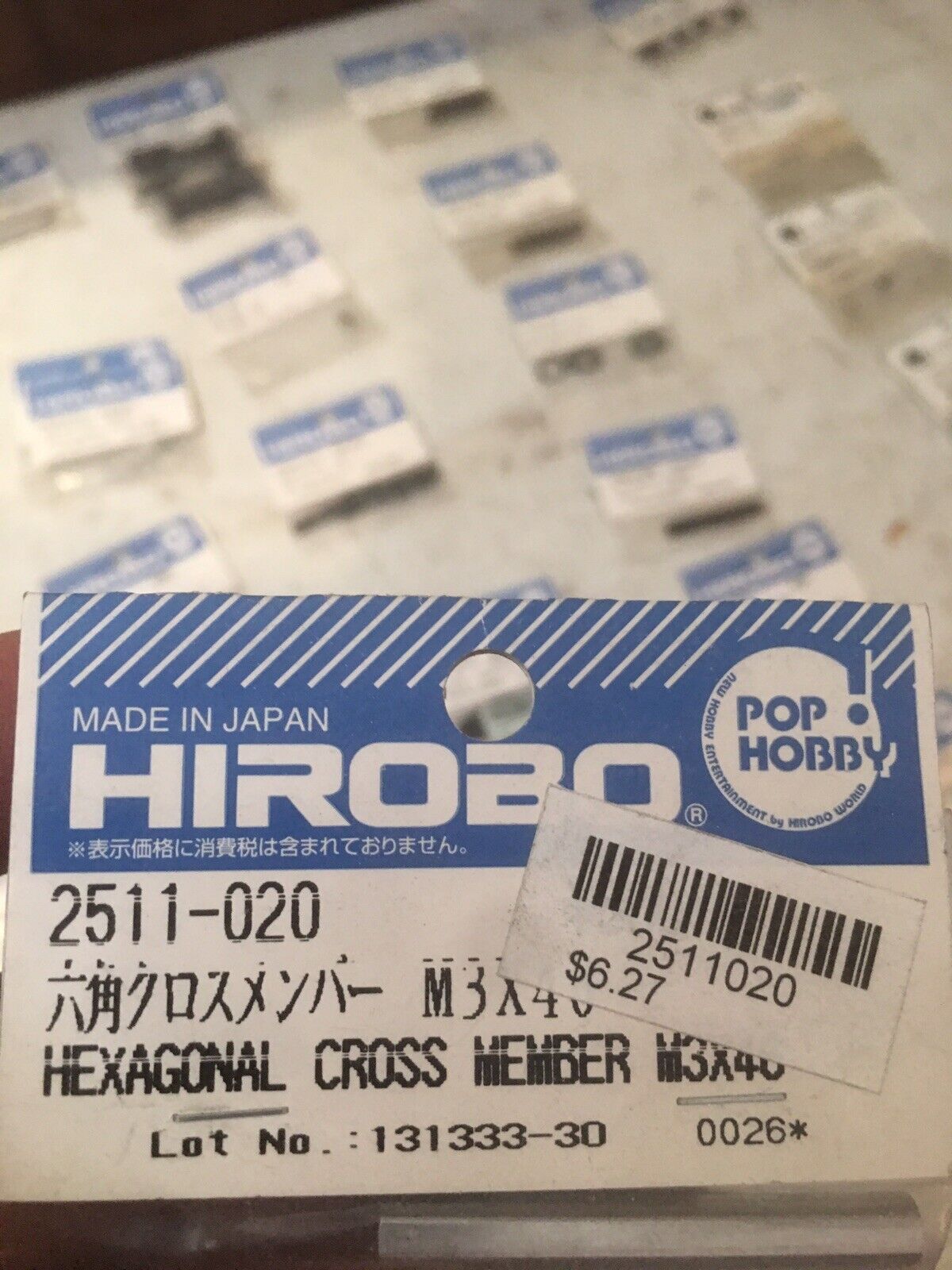 HIROBO 2511-020 HEXAGON CROSS MEMBER M3 X 46 #2511020 HELICOPTER PARTS