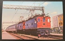 CANADIAN NATIONAL RY ELECTRIC LOCOMOTIVES G.E. BOX CABS VAL ROYAL QUEBEC 1970
