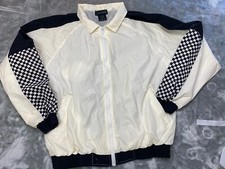 VTG Nylon Bowling Team Jacket White Size medium Womens Kotary Racing