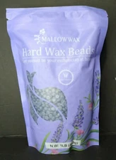 Mallowwax Hair Removal Wax Beans, Brazilian Wax - 1 LB Refill