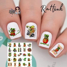 Ratfink  Waterslide Nail Decals Set 50 Instructions & Bonus