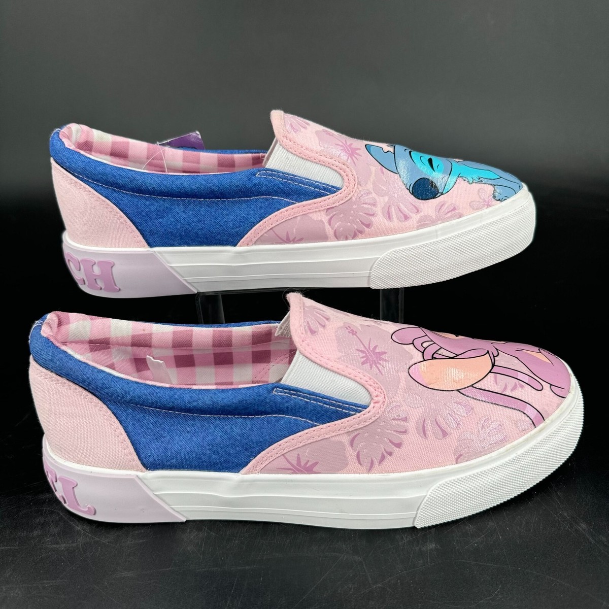 Disney - Paruparuchann Disney Stitch & Angel Women's Slip On Shoes US Size 8.5