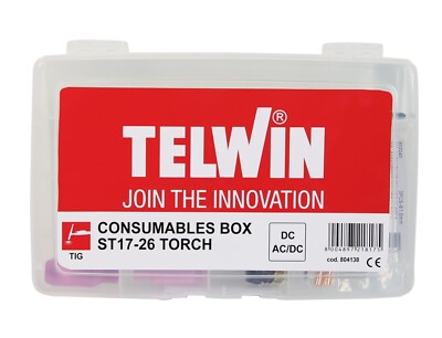 TIG Telwin ST17 26 Welding Consumable Accessories Box Spare Parts Kit Rods