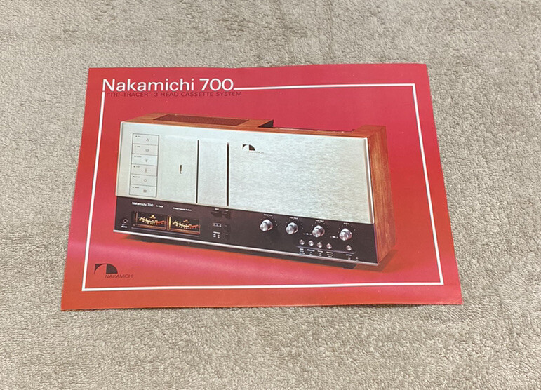 NAKAMICHI 700 TRI TRACER 3 HEAD CASSETTE SYSTEM INFORMATION SHEET J0244