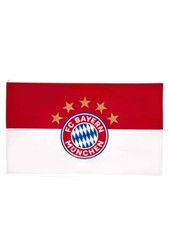 Hissflagge Fahne FC Bayern München Logo 5 Sterne Flagge - 150 x 250 cm
