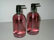 Molton Brown London Delicious Rhubarb & Rose Fine Liquid Hand Wash. Lot of 2.