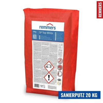 REMMERS SP TOP WHITE Sanierputz Altweiß   WTA   Instandsetzung Mörtel 20 KG