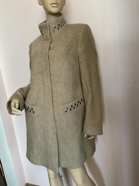 Women Gerry Weber Coat Brown Wool 36 / S / 44