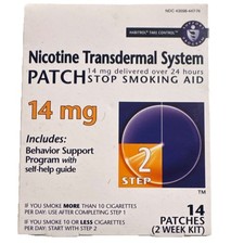 Habitrol Nicotine Transdermal Stop Smoking Patch Step 2 14mg 14 Patches