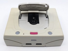 Sega Saturn White HST-3220 NTSC-J Japan Tested w/ FIGHTERS MEGAMIX