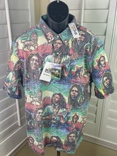 Reyn Spooner Bob Marley Tuff Gong AOP Classic Fit Aloha Button Shirt - Men s M