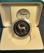 1990 Ireland Cupro-Nickel Proof 1 Pound £1 Coin Box & COA