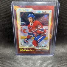 2023-24 OPC Premier Rookie Diamond Rainbow Owen Beck P-81 Canadiens 6/75