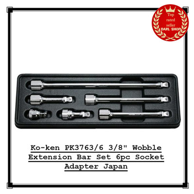 Ko-ken PK3763/6 3/8'' Taumel-Verlängerungsset 6-teilig Steckschlüsseladapter J...