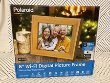 🎙️ Polaroid 8" WiFi Digital Marco de Madera de Roble Natural Marco de Fotos! 🆕