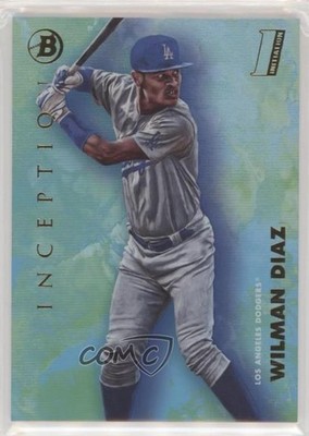 2021 Bowman Inception Aqua Foil Wilman Diaz #76 0lt3