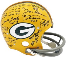 1966 SB I Champ GB Packers Auto Full Size Rep Helmet 32 Sigs Bart Starr Beckett