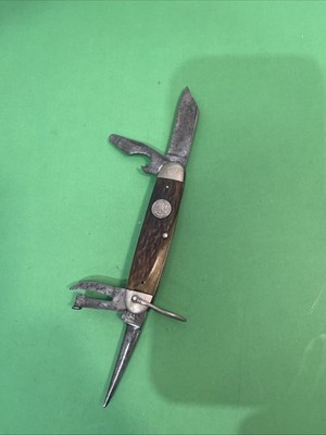 VINT. REMINGTON BSA 1920-1940 USA RS3333  BE PREPARED  BOY SCOUT KNIFE PARTS/REP