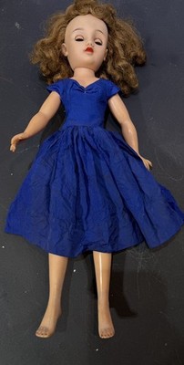 Vintage 1950s Ideal Miss Revlon 20'' Doll VT-20 Vinyl Fashion Doll w/ Dress TLC