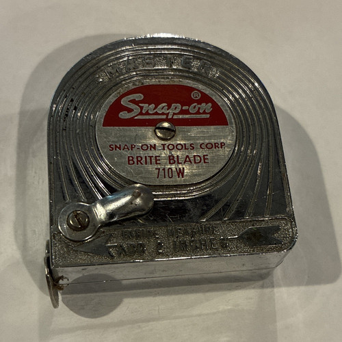 Snap-on Brite Blade 710W 10ft Metal Retractable Measuring Tape, Red/Silver SAE