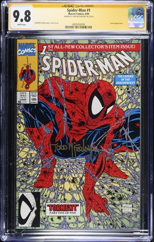 SPIDER-MAN #1 -  CGC 9.8 Signed by Todd McFarlane FULL SIG Marvel 8/90 Key