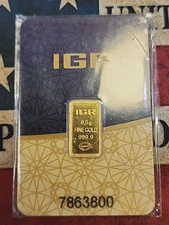 IGR 0.5 Gram Gold Bar - In Assay