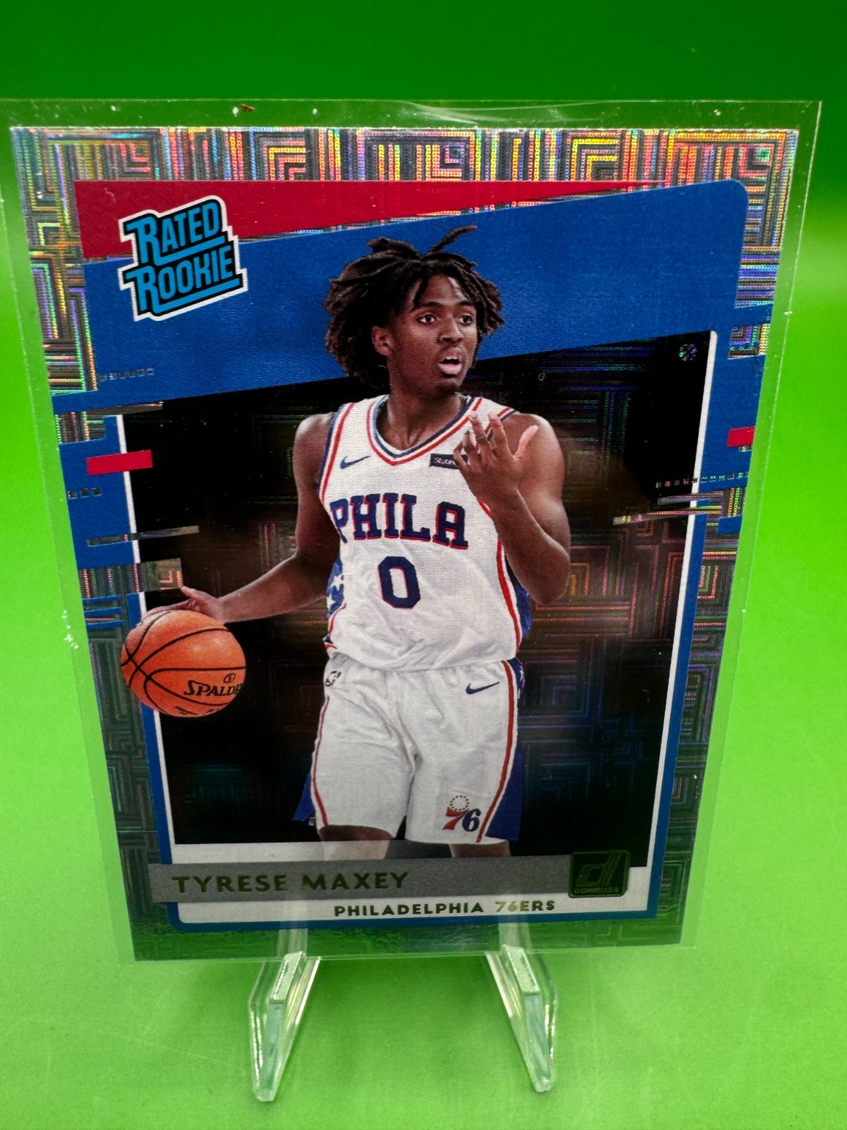 2020-21 Panini Donruss - Rated Rookies Tyrese Maxey #211 Choice (RC)