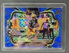 2025 Panini Select Matthew Golden #467 Blue Prizm Field Level /75